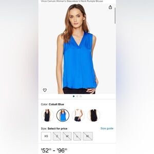 Vince Camuto blue blouse